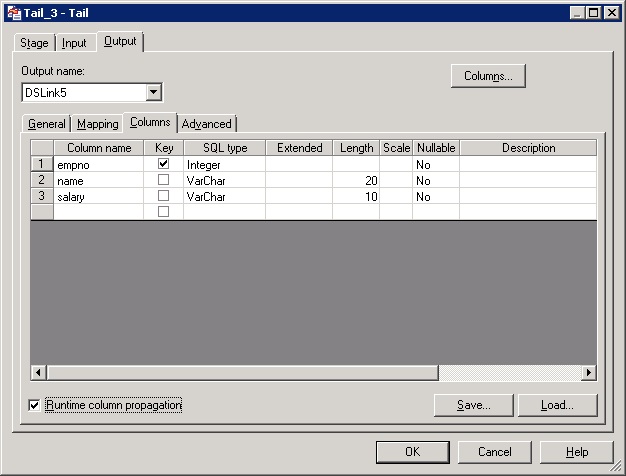 Runtime Column Propagation (RCP) in DataStage - Wings Of Technology